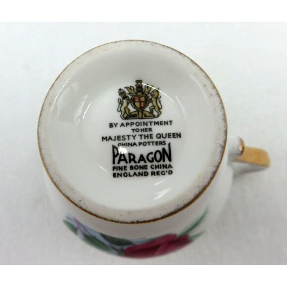 Paragon Fine Bone China Creamer and Sugar Bowl Rose Theme Vintage - Picture 2 of 10